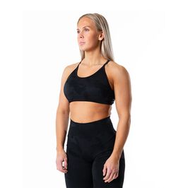 Relode Prime Seamless Camo Top, Black, L  Prime Seamless Camo Sport-bh Svart