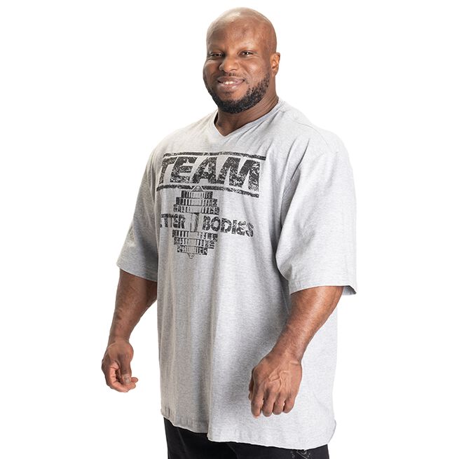 Team Pump Cover Iron Tee, Light Grey Melange