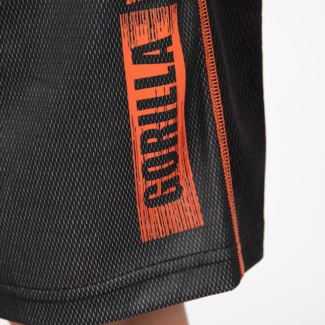 Wallace Mesh Shorts, Grey/Orange