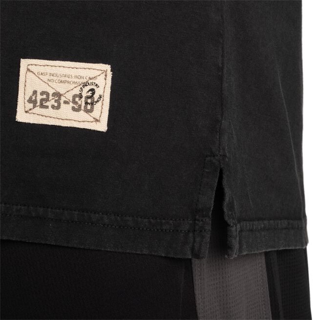 Vintage Original T-skjorte Vasket Svart Rød