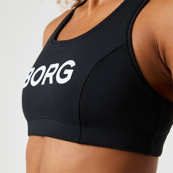 Borg Mid Support Sport-bh Svart