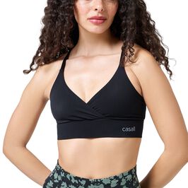 Casall Wrap Sports Bra, Black Wrap Sport-BH Svart