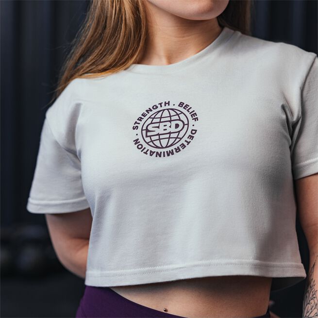 Aspire Crop top Dame Hvit