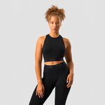 ICANIWILL Define Seamless Logo Cropped Tank Top, Black