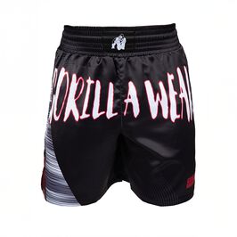 Clayton Boxing Shorts, Black/Red, M  Clayton Boxershorts Svart Rød
