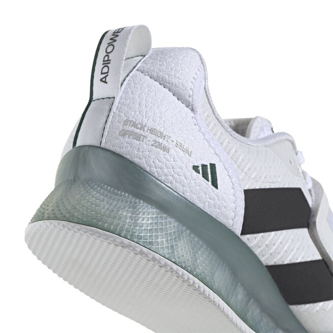 Adipower Weightlifting 3 Sko Hvit Svart/Grønn