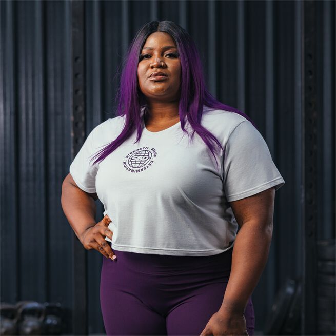 Aspire Crop top Dame Hvit