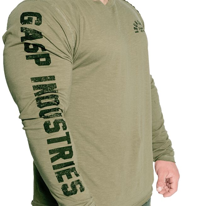 Throwback LS Tee, Wash Green