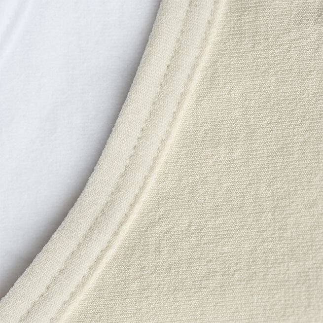 Mirage Sømløs Kort Topp Beige Hvit