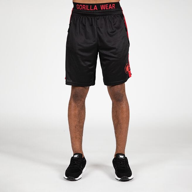 Gorilla Wear Atlanta Shorts, Black/Red	