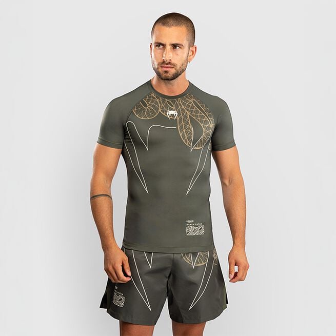 Serpenti Rashguard Kort Erme Khaki Bronse Ivory
