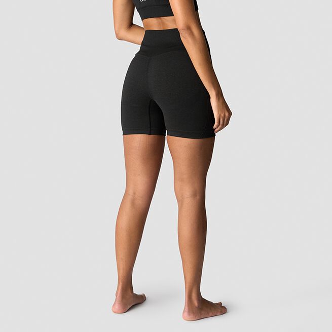 Soft Seamless Shorts Svart
