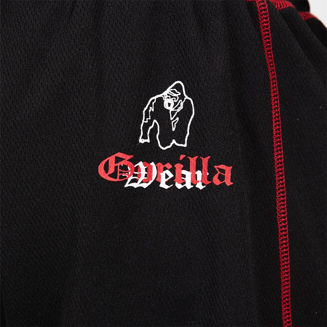 Marlow Mesh Shorts Svart Rød