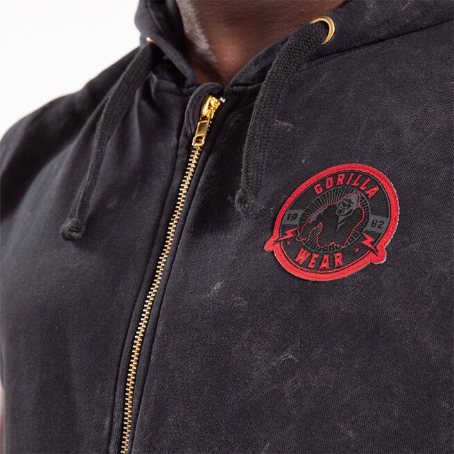 Silverdale Ermeless Hoodie Svart