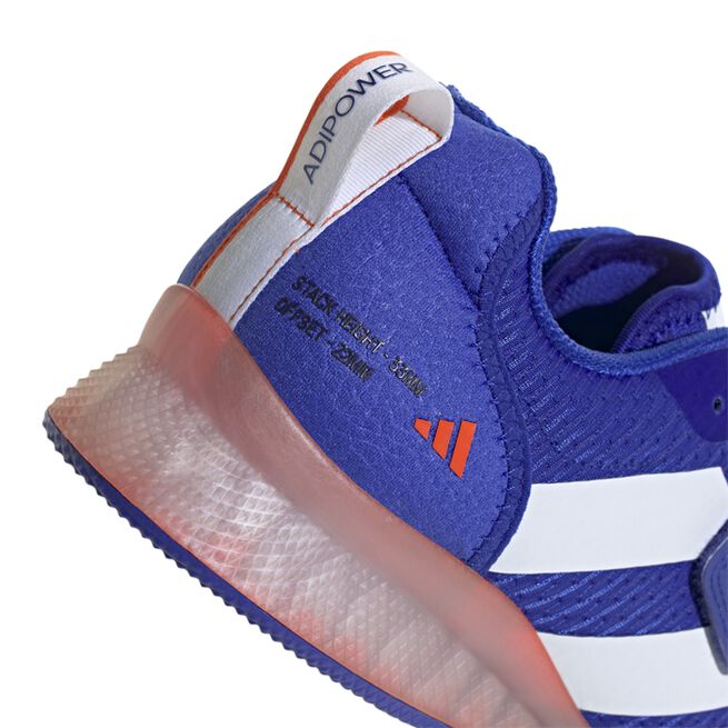Adipower Weightlifting 3 Sko Blå Hvit/Oransje