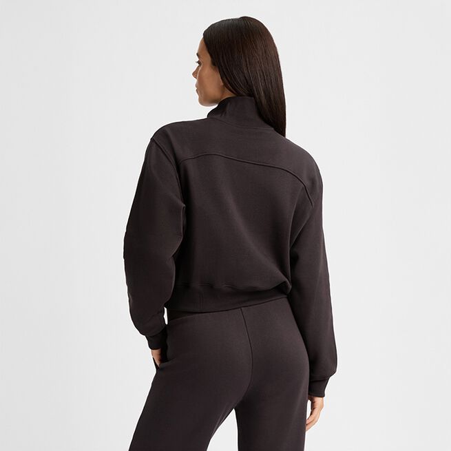 Collegegenser med Glidelås Svart