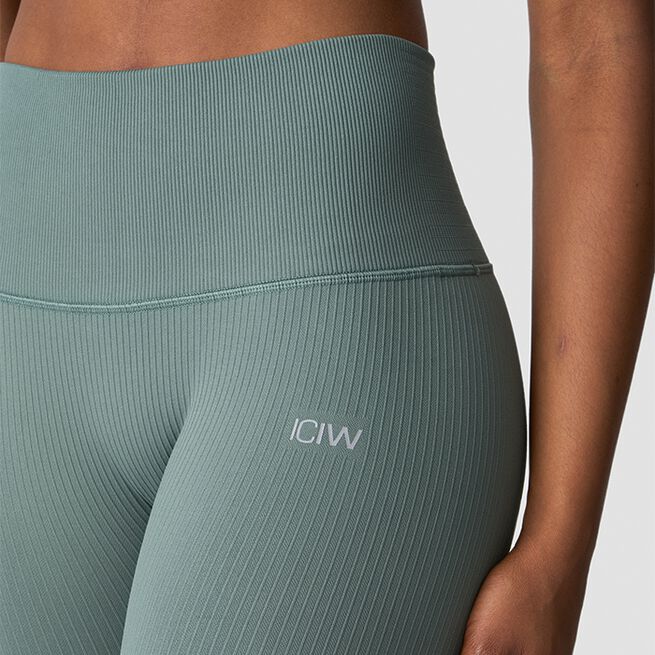 Ribbed Define Seamless Pocket Tights, Racing Green