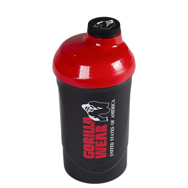 Gorilla Wear Wave Shaker Svart/Rød 600 ml