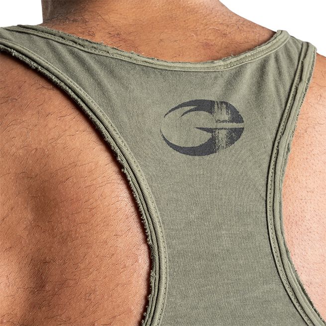 Skull T-back, Acid Washed Green