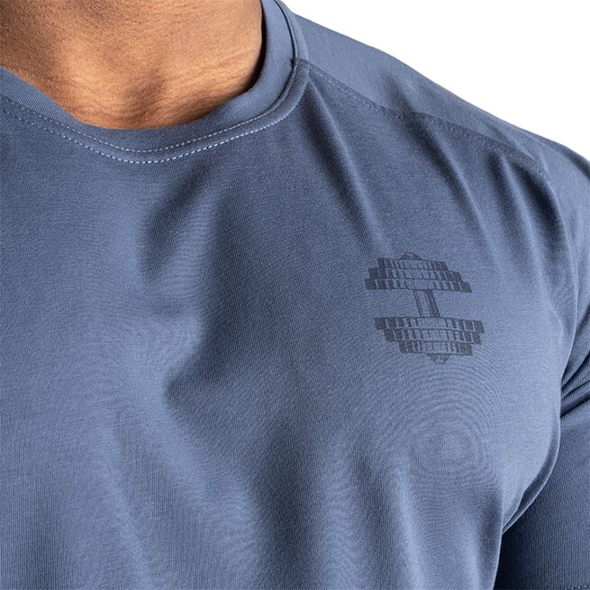 Better Bodies Gym Tapered Tee, Sky Blue