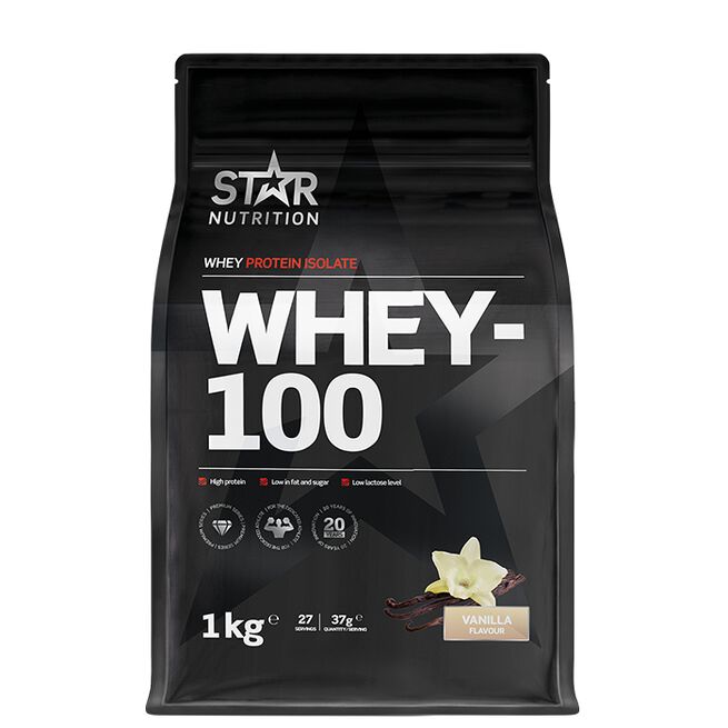 Whey-100 Myseprotein 1 kg Vanilj