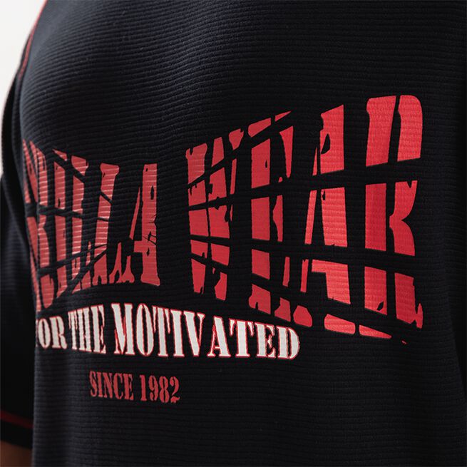 Finley Oversized T-skjorte Svart Rød