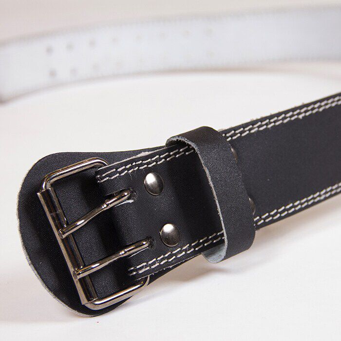4 Inch Polstret L&oslash;ftebelte L&aelig;r Svart