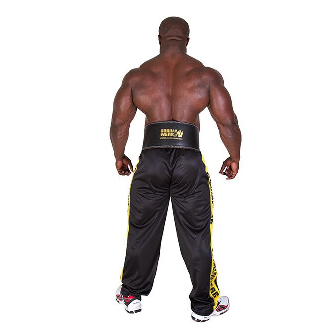 6 Inch polstret Løftebelte Lær Svart/Gull