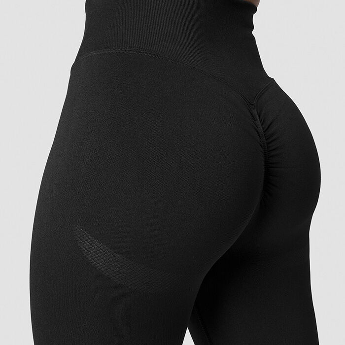 Scrunch Seamless Tights, Black