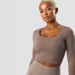 ICANIWILL Nimble Soft Cropped Long Sleeve Dusty Brown