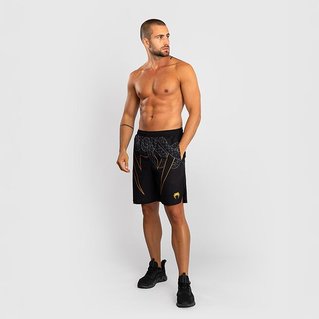 Serpenti Treningsshorts Svart Sølv Gull
