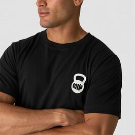 Everyday Cotton T-shirt Print, Black, L  Everyday T-skjorte Print Svart