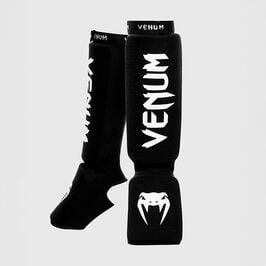 Venum Kontact Shinguards Black, L  Venum Kontact Shinguards Black