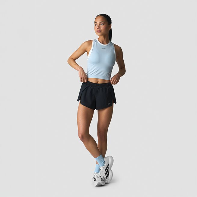 Mirage Sømløs Kort Topp Blå Hvit