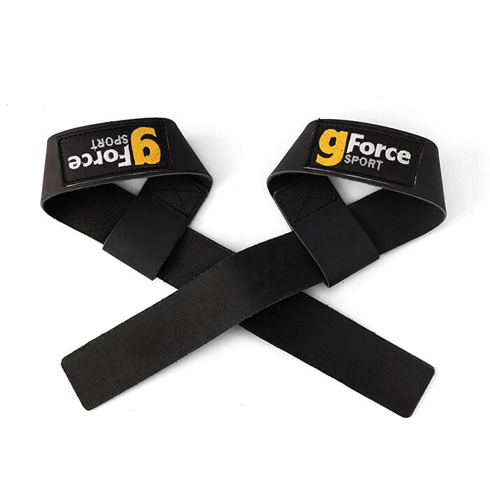Lifting Straps L&aelig;r Svart