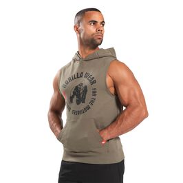 Marshall Sleeveless Hoodie, Army Green Marshall Sleeveless Hoodie, Army Green