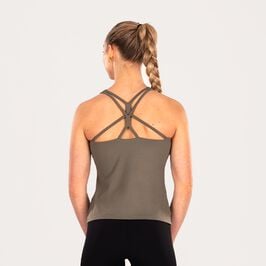 Star Strap Tank Top Green L  Treningstopp Grønn
