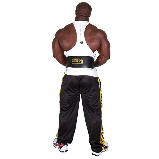 6 Inch polstret Løftebelte Lær Svart/Gull