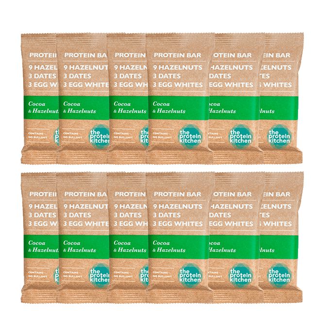 "12 x Proteinbarer, 55 g" Hazelnut & Cacao
