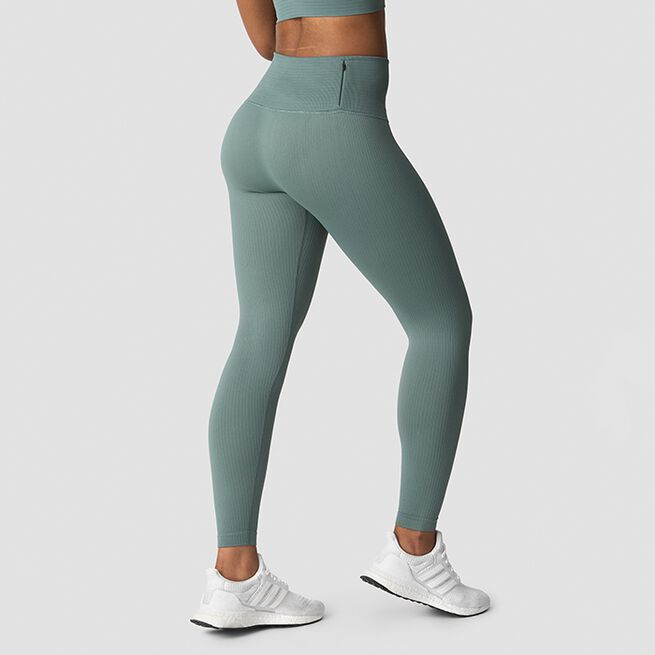 Ribbed Define Seamless Pocket Tights, Racing Green