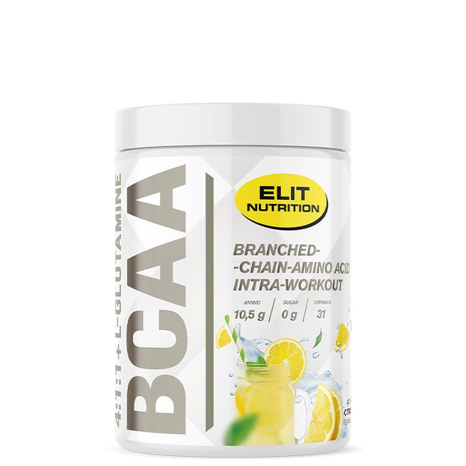 ELIT BCAA 4:1:1 + L-glutamine, 400 g Citrus
