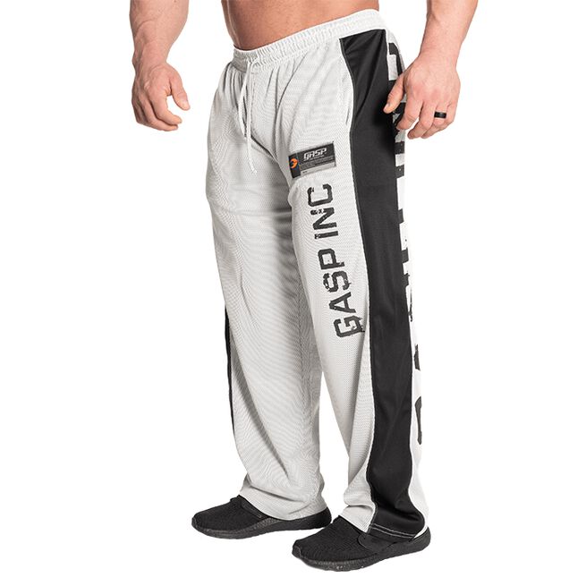 GASP No 1 Mesh Pant White Grey