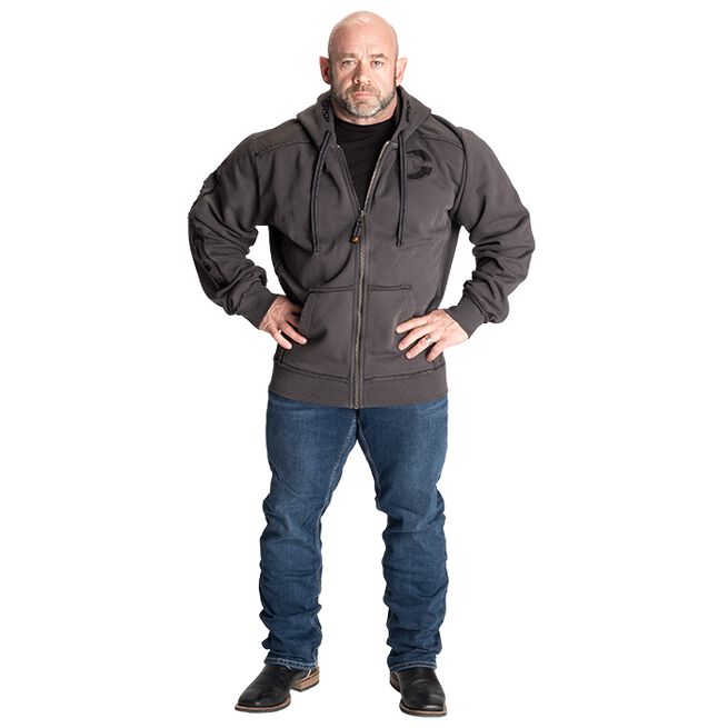 Pro Gym Hoodie Acid Wash Grå