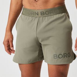 Borg Short Shorts, Dusty Olive, L  Borg Short Shorts Grønn