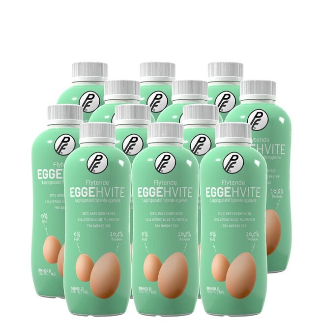 12 x Flytende Eggehvite, BIG BUY 1000 ml 