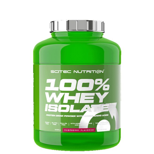 100% Whey Isolate Myseproteinisolat 2000 g Raspberry