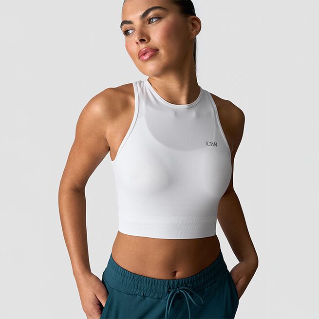 Define Seamless Cropped Topp Hvit