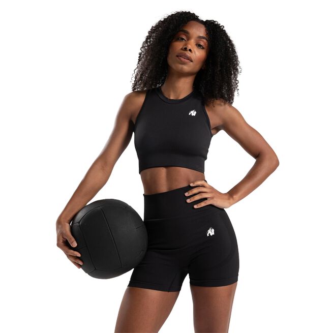 Olivia Seamless Shorts, Black