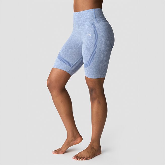 Soft Seamless Sykkelshorts Blå
