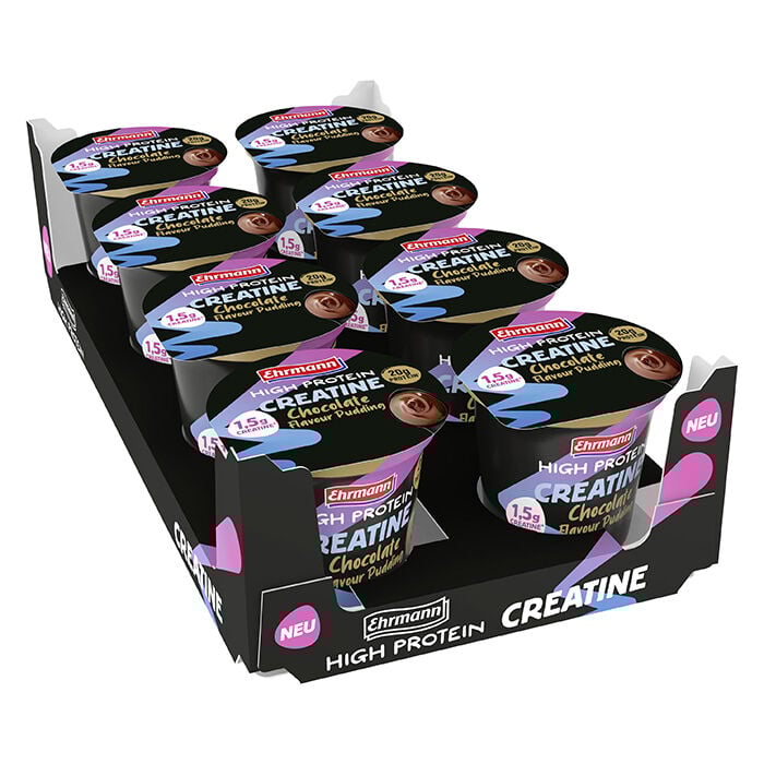 8 x Ehrmann High Protein Creatine Pudding 230 g Chocolate
